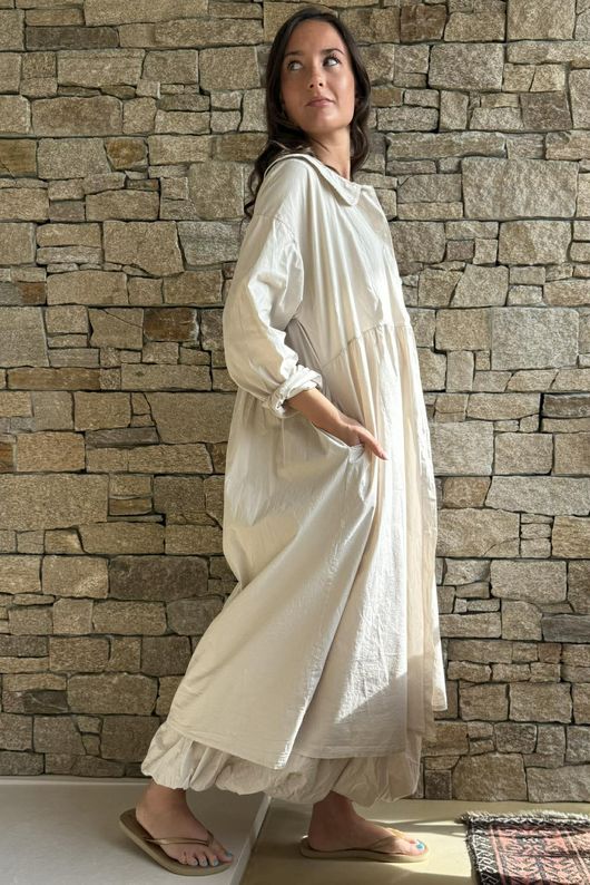 Paloma Peter Pan Frock Coat Calico